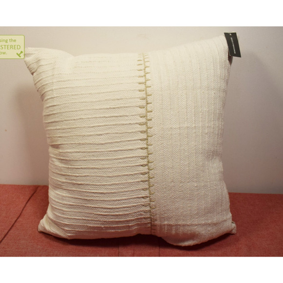 Hearth & Hand with Magnolia 18x18" Textured Stitch Stripe Throw Pillow (Marks)* - Picture 1 of 8